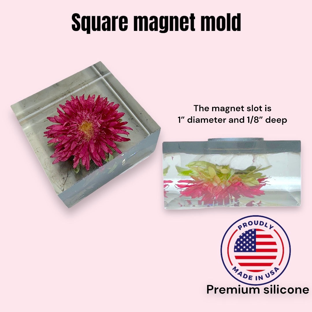 2” Square Magnet Mold – AaJMolds