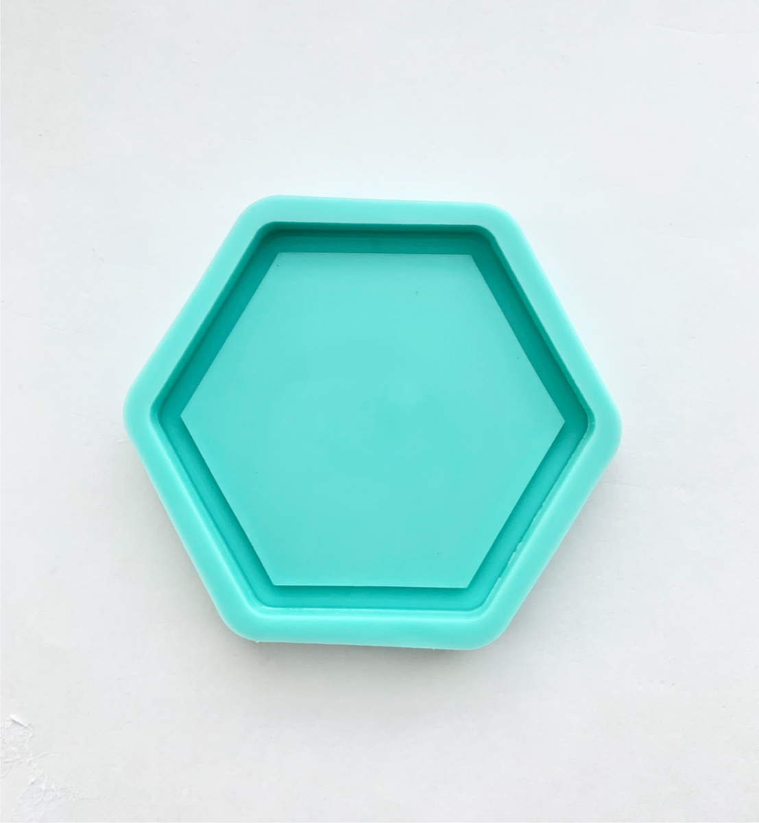 Hexagon Silicone Mold, Small Coaster Flexible Mold