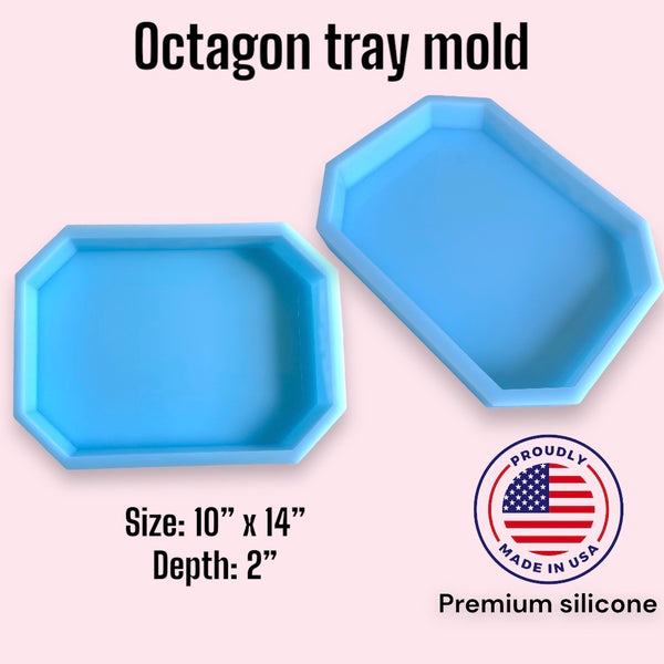 アシモクラフツ　molds aw tray 90 Long Octagon Tray Mold – AaJMolds
