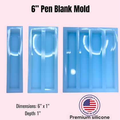6” Pen Blank Mold