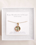 Small circle pendant necklace