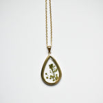 Water drop pendant necklace
