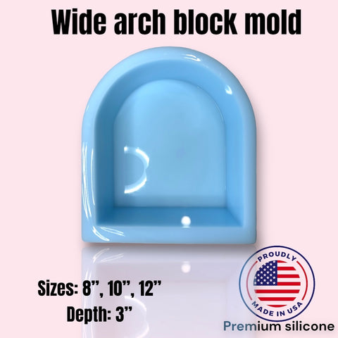 3" Deep Wide Arch Block Mold