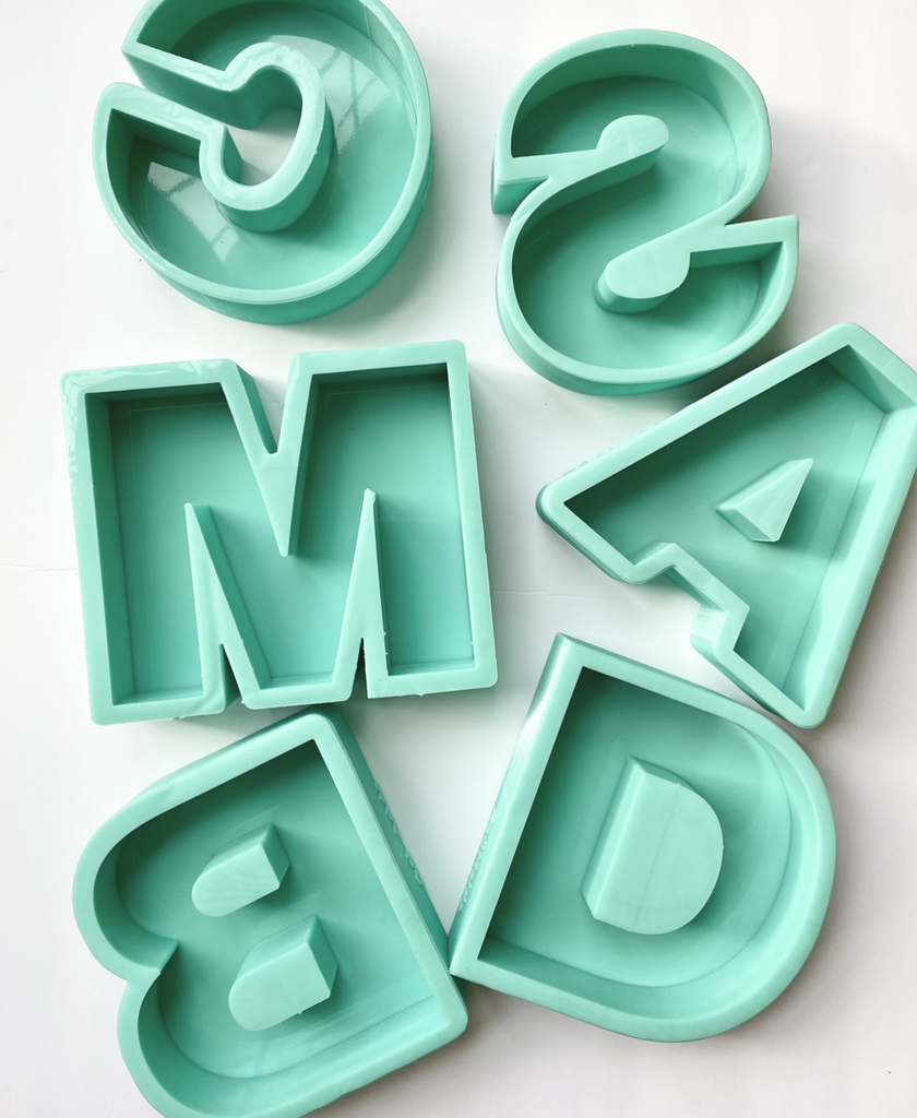 IMPERFECT Jumbo Letter Molds - Upside down – AaJMolds