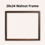 20x24 Walnut Frame