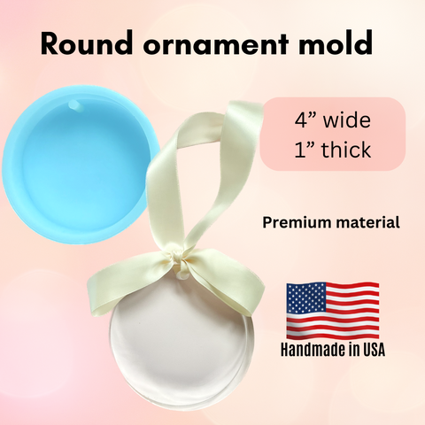 1” Deep Round Ornament Mold